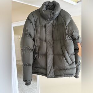 Uniqlo JW ANDERSON Dark Green Olive Puffer Jacket